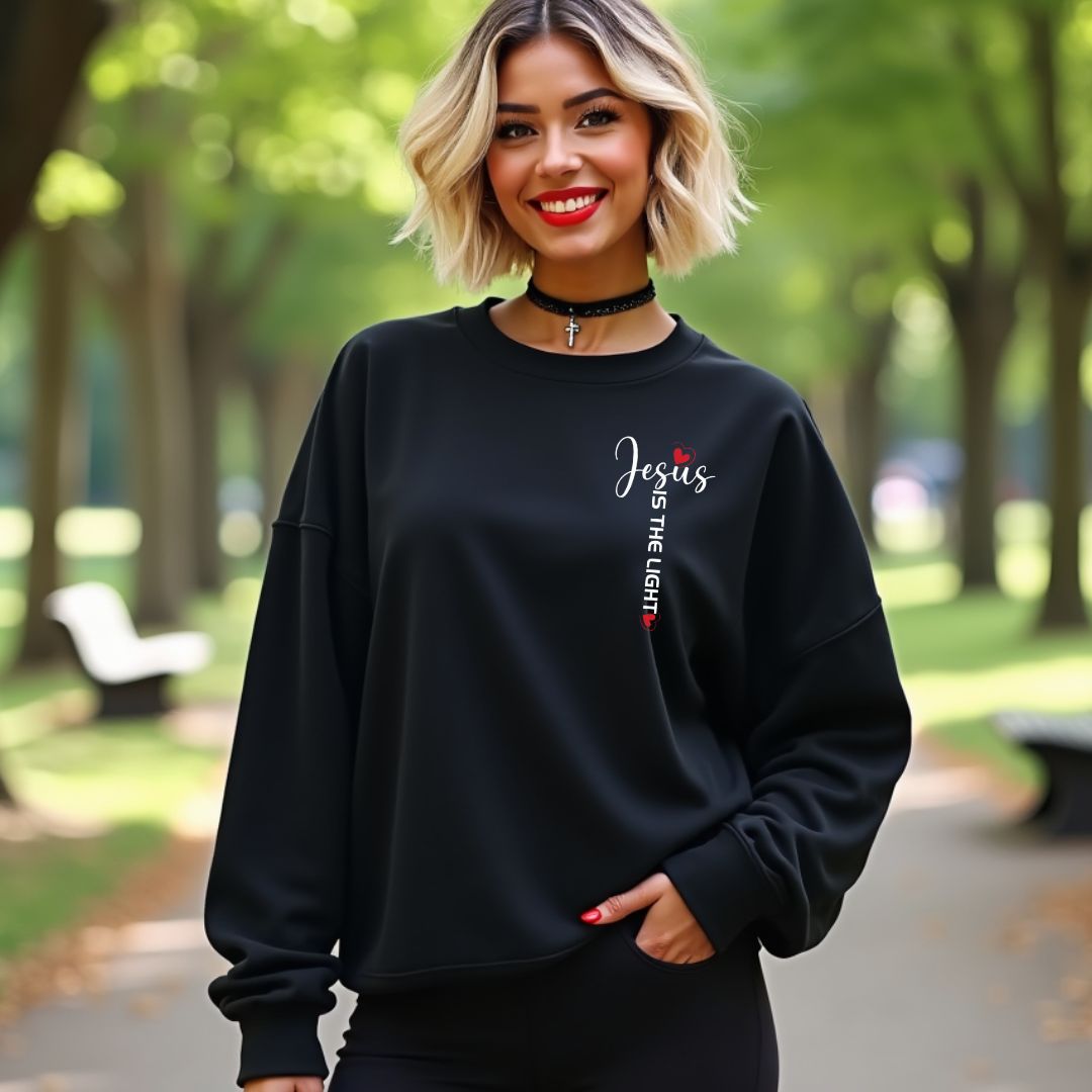 Jesus is the Light Christian Sweatshirt