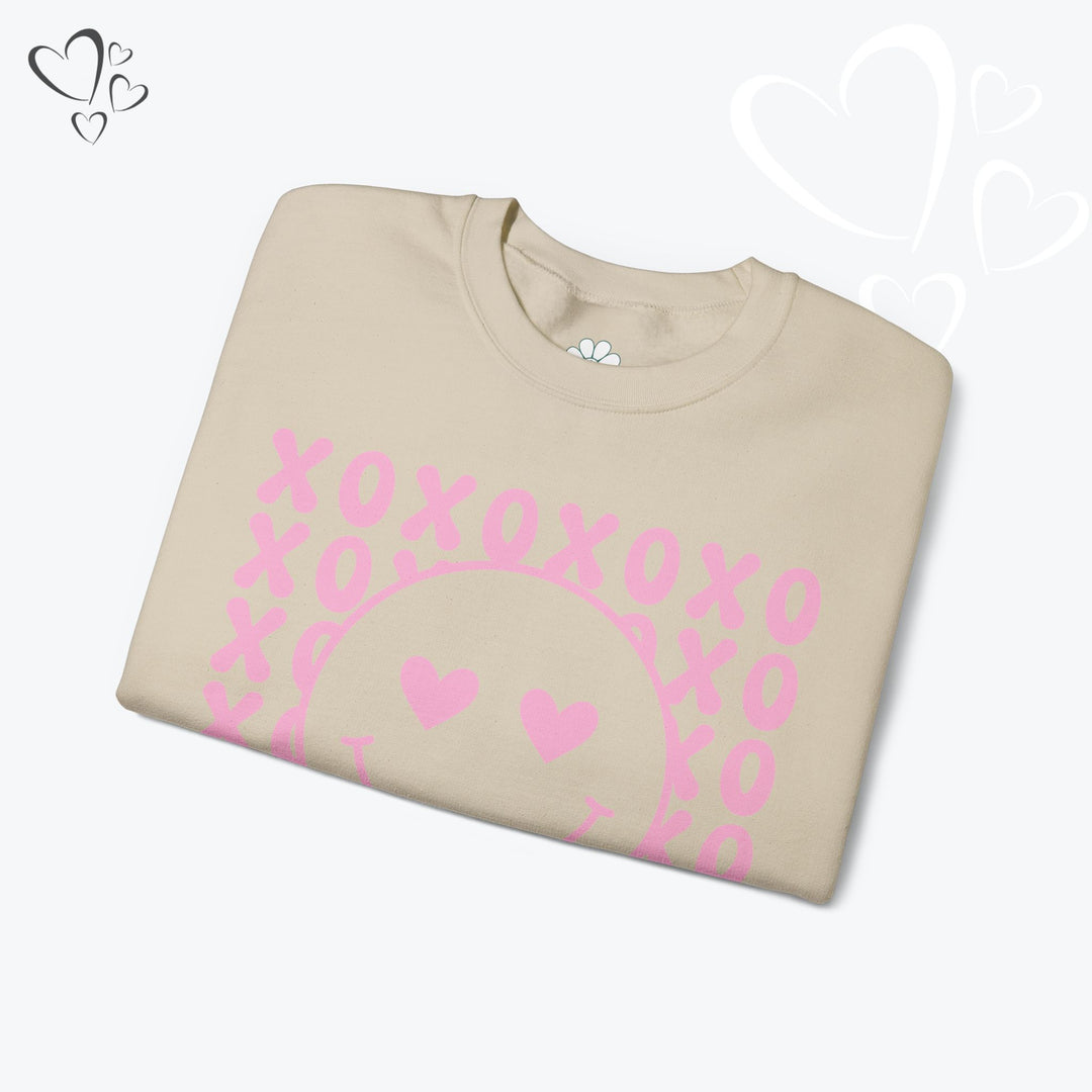 Smiley Face XOXO Sweatshirt, Vintage XOXO Valentine Sweatshirt
