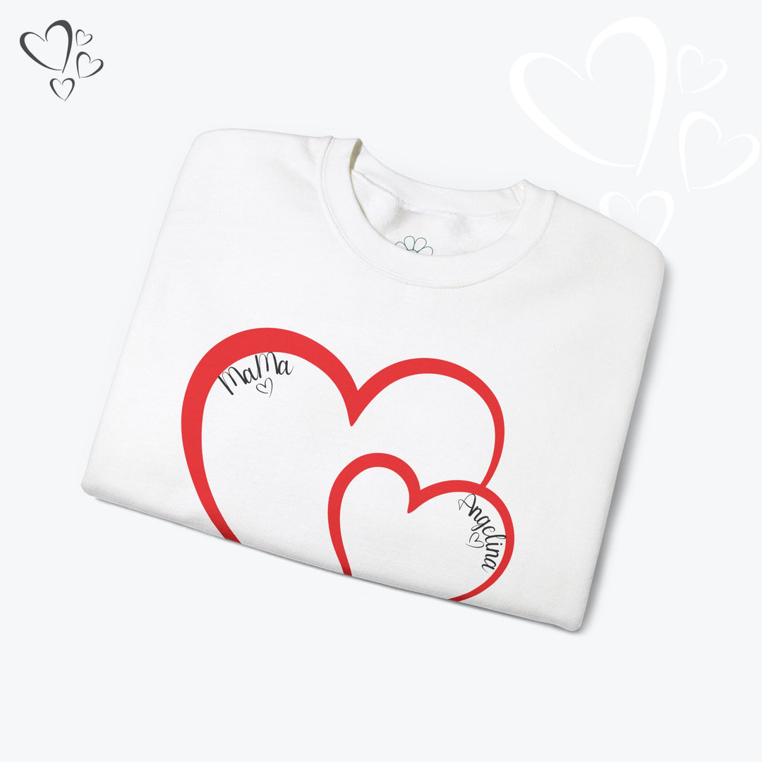 Personalized Mama and Mini Name Sweatshirt,  Valentine Sweatshirt