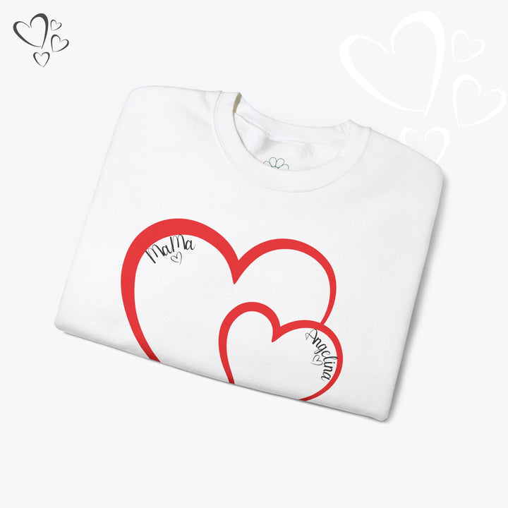 Personalized Mama and Mini Name Sweatshirt,  Valentine Sweatshirt