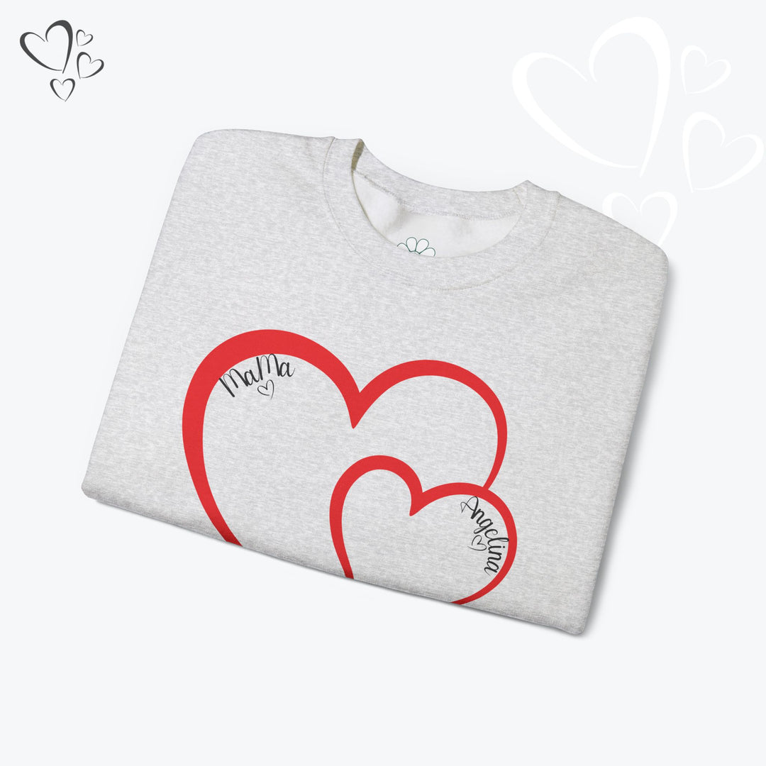 Personalized Mama and Mini Name Sweatshirt,  Valentine Sweatshirt