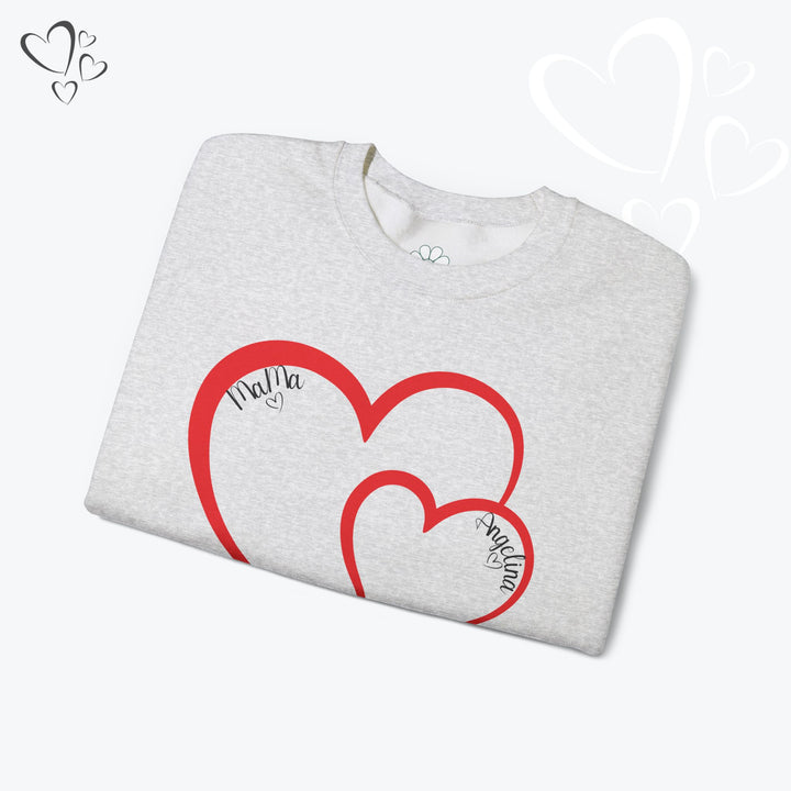 Personalized Mama and Mini Name Sweatshirt,  Valentine Sweatshirt