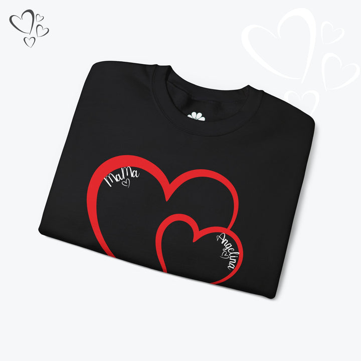 Personalized Mama and Mini Name Sweatshirt,  Valentine Sweatshirt