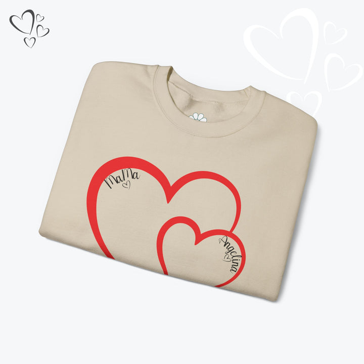 Personalized Mama and Mini Name Sweatshirt,  Valentine Sweatshirt