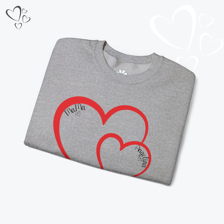 Personalized Mama and Mini Name Sweatshirt,  Valentine Sweatshirt