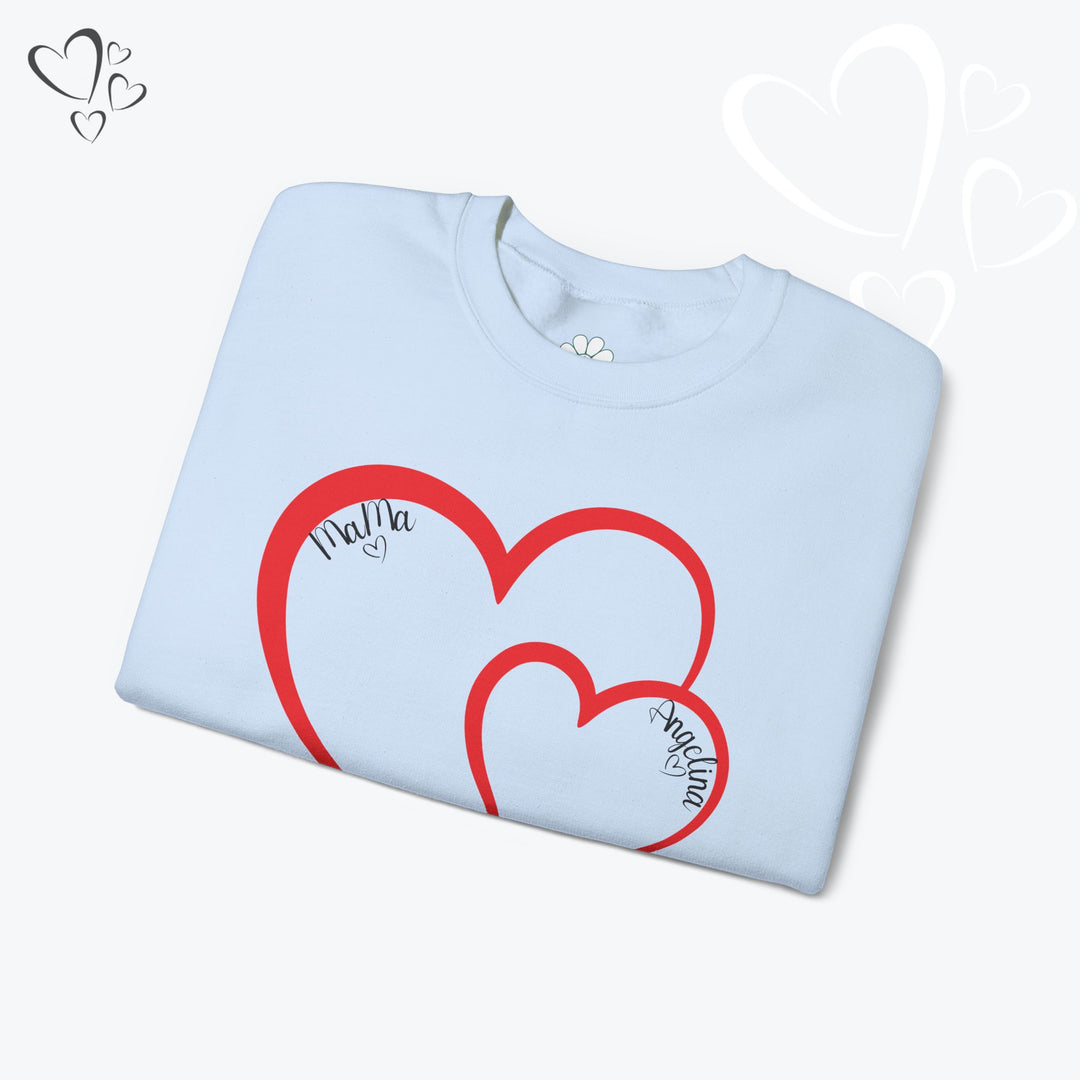 Personalized Mama and Mini Name Sweatshirt,  Valentine Sweatshirt