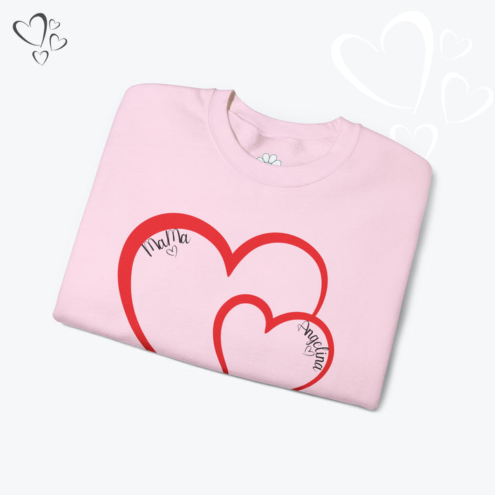 Personalized Mama and Mini Name Sweatshirt,  Valentine Sweatshirt