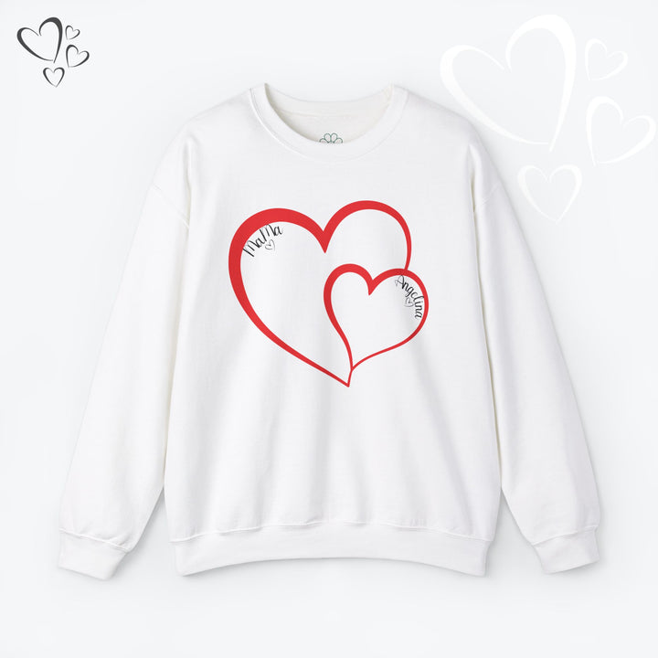 Personalized Mama and Mini Name Sweatshirt,  Valentine Sweatshirt