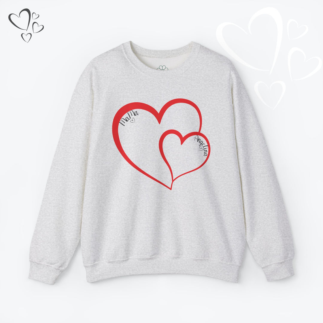 Personalized Mama and Mini Name Sweatshirt,  Valentine Sweatshirt