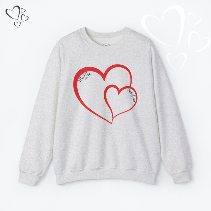 Personalized Mama and Mini Name Sweatshirt,  Valentine Sweatshirt