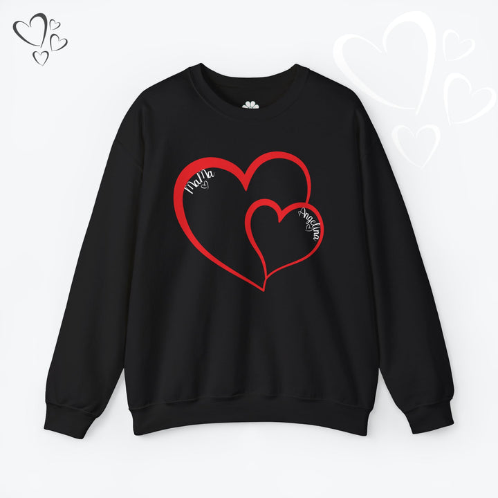 Personalized Mama and Mini Name Sweatshirt,  Valentine Sweatshirt