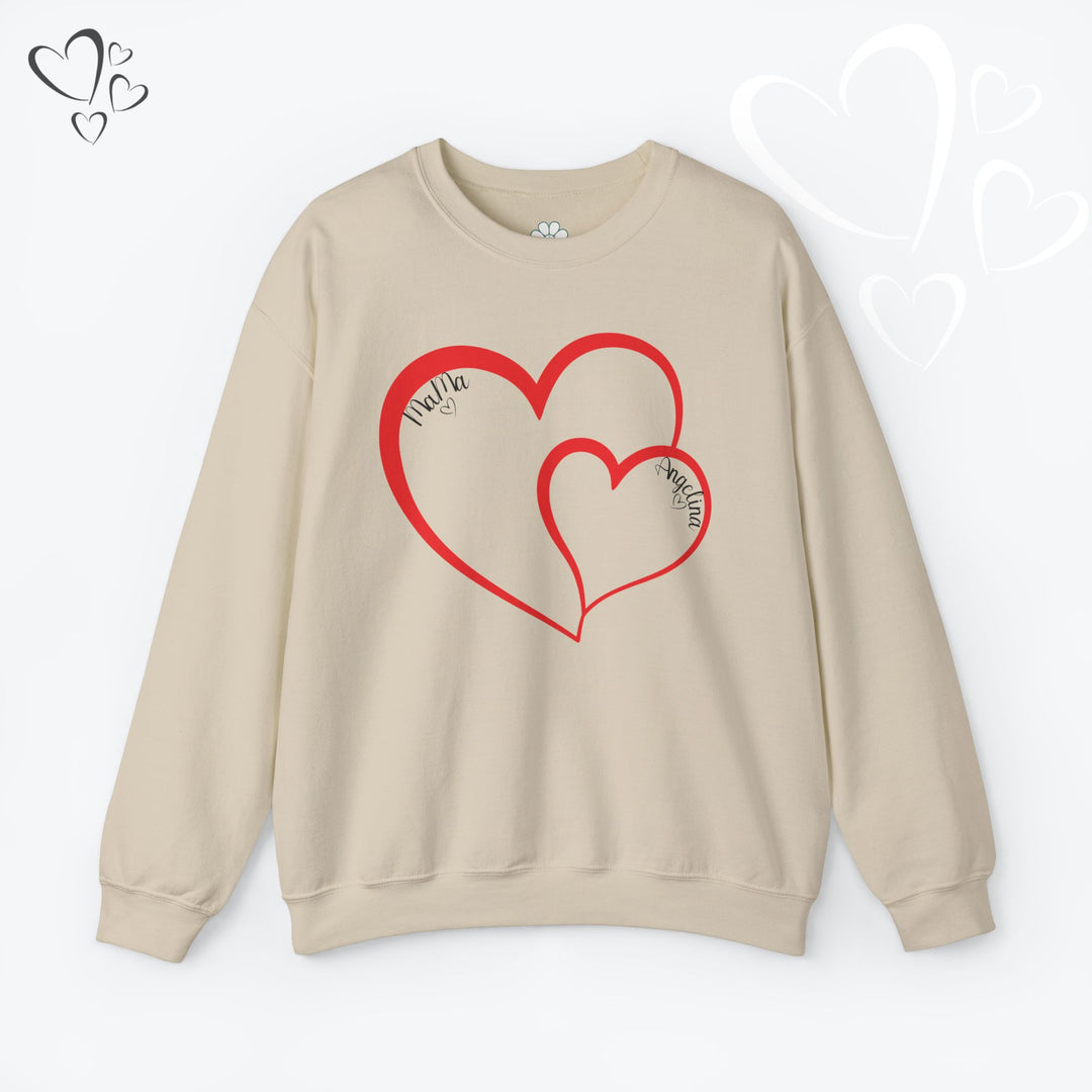 Personalized Mama and Mini Name Sweatshirt,  Valentine Sweatshirt