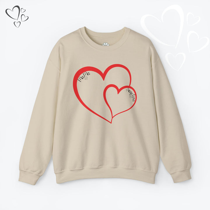 Personalized Mama and Mini Name Sweatshirt,  Valentine Sweatshirt