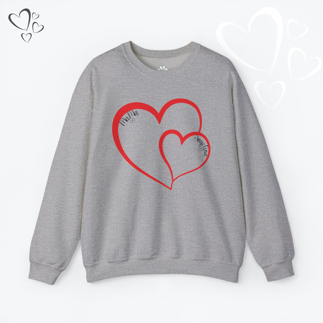 Personalized Mama and Mini Name Sweatshirt,  Valentine Sweatshirt