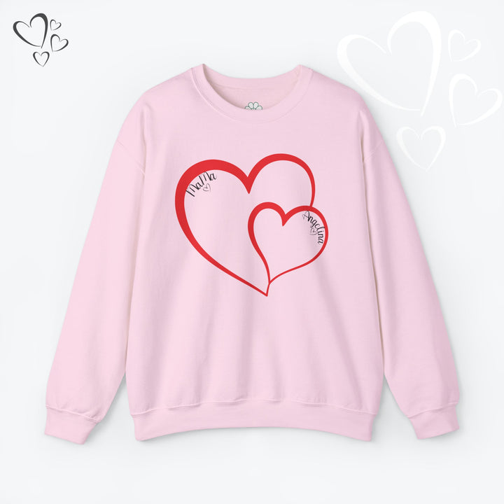 Personalized Mama and Mini Name Sweatshirt,  Valentine Sweatshirt