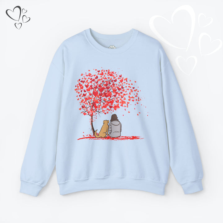 Heart Tree Dog Lover Sweatshirt,  Valentine Sweatshirt