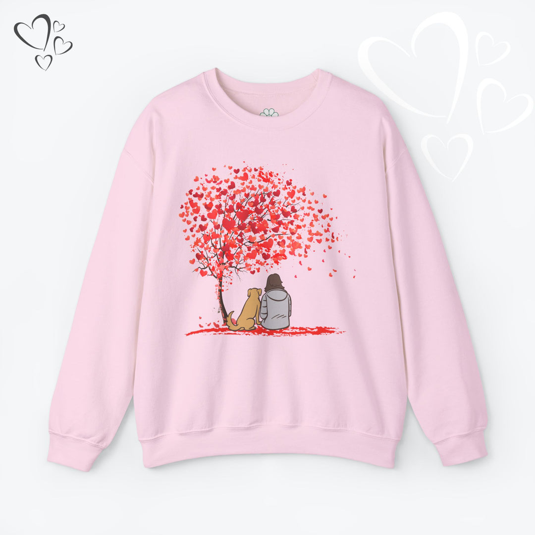 Heart Tree Dog Lover Sweatshirt,  Valentine Sweatshirt