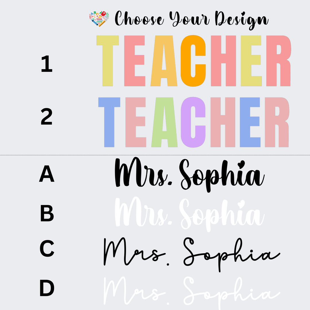 Custom Name Teacher Comfort Colors Retro T-shirt