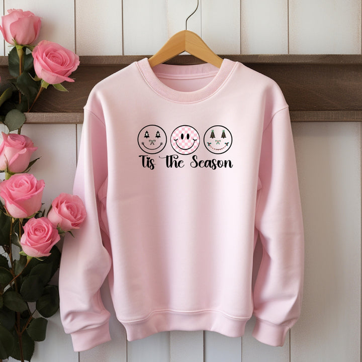 Smiling Face Christmas Sweatshirt